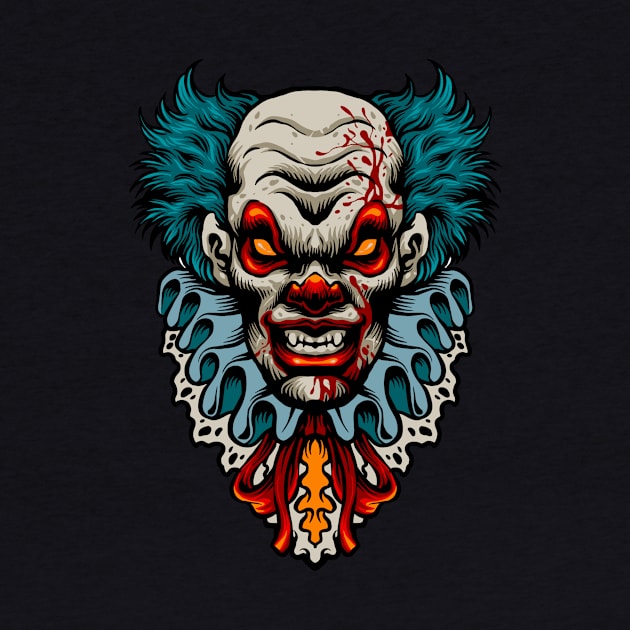 Evil Scary Clown Terror by ArtTees